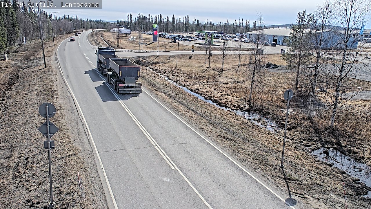 Kelikamerat Kuva Tie 79 Kittilä, Lentoasema, Kittilä, Lappi