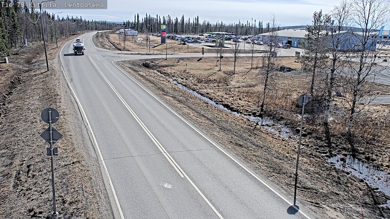Kelikamerat Kuva Tie 79 Kittilä, Lentoasema, Kittilä, Lappi