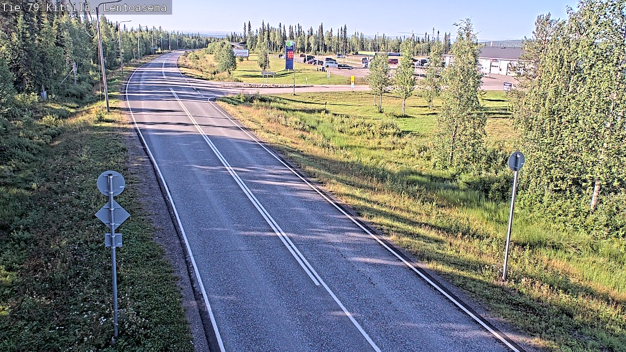 Weather Camera Image Väg 79 Kittilä, Lentoasema, Kittilä, Lappi