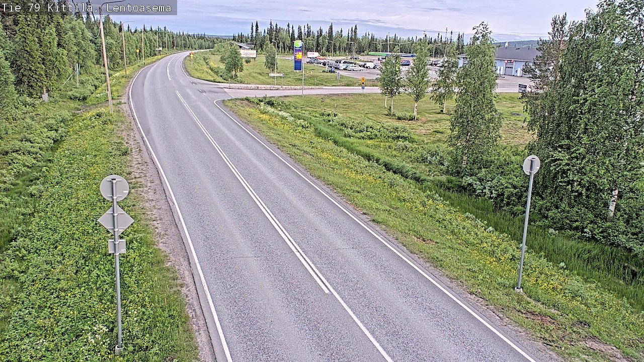 Kelikamerat Kuva Tie 79 Kittilä, Lentoasema, Kittilä, Lappi