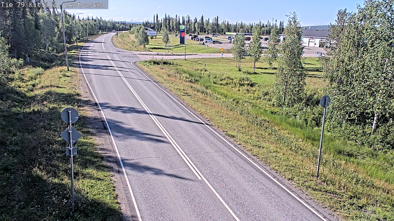 Weather Camera Image Väg 79 Kittilä, Lentoasema, Kittilä, Lappi