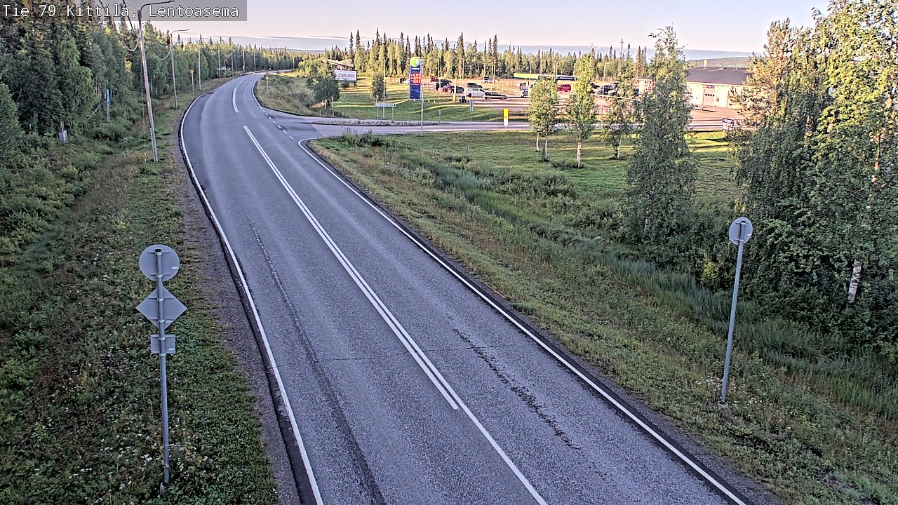 Weather Camera Image Road 79 Kittilä, Lentoasema, Kittilä, Lappi