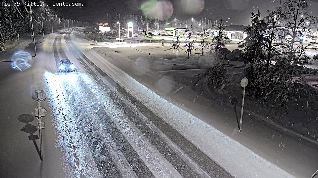Weather Camera Image Road 79 Kittilä, Lentoasema, Kittilä, Lappi