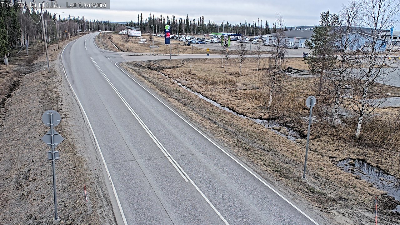Kelikamerat Kuva Tie 79 Kittilä, Lentoasema, Kittilä, Lappi