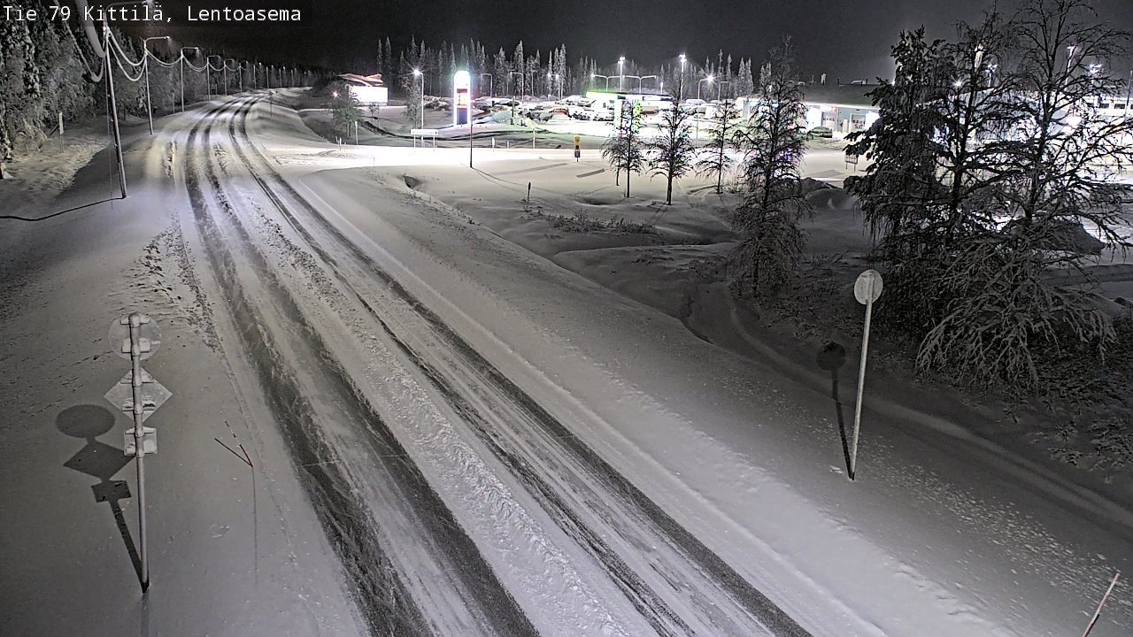 Weather Camera Image Väg 79 Kittilä, Lentoasema, Kittilä, Lappi