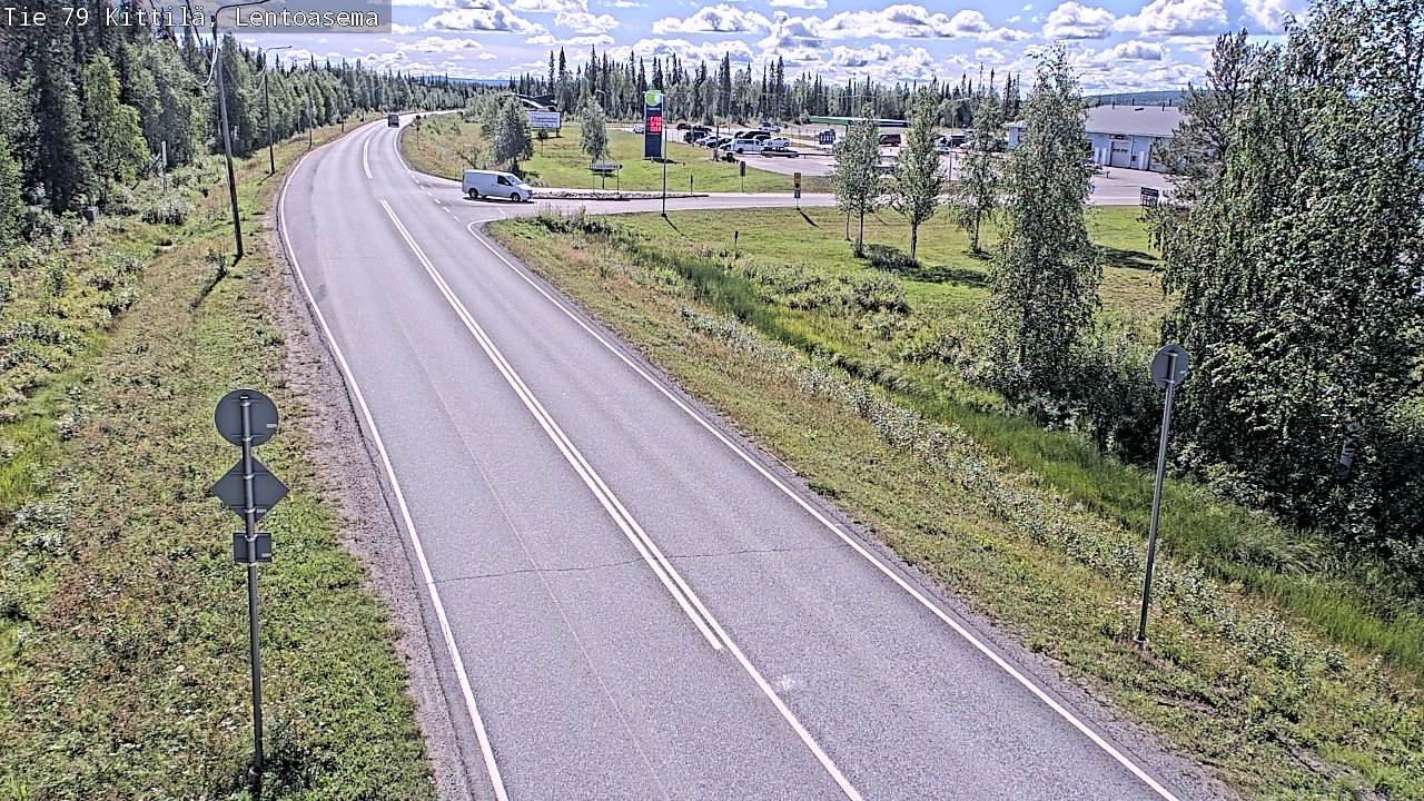 Weather Camera Image Väg 79 Kittilä, Lentoasema, Kittilä, Lappi