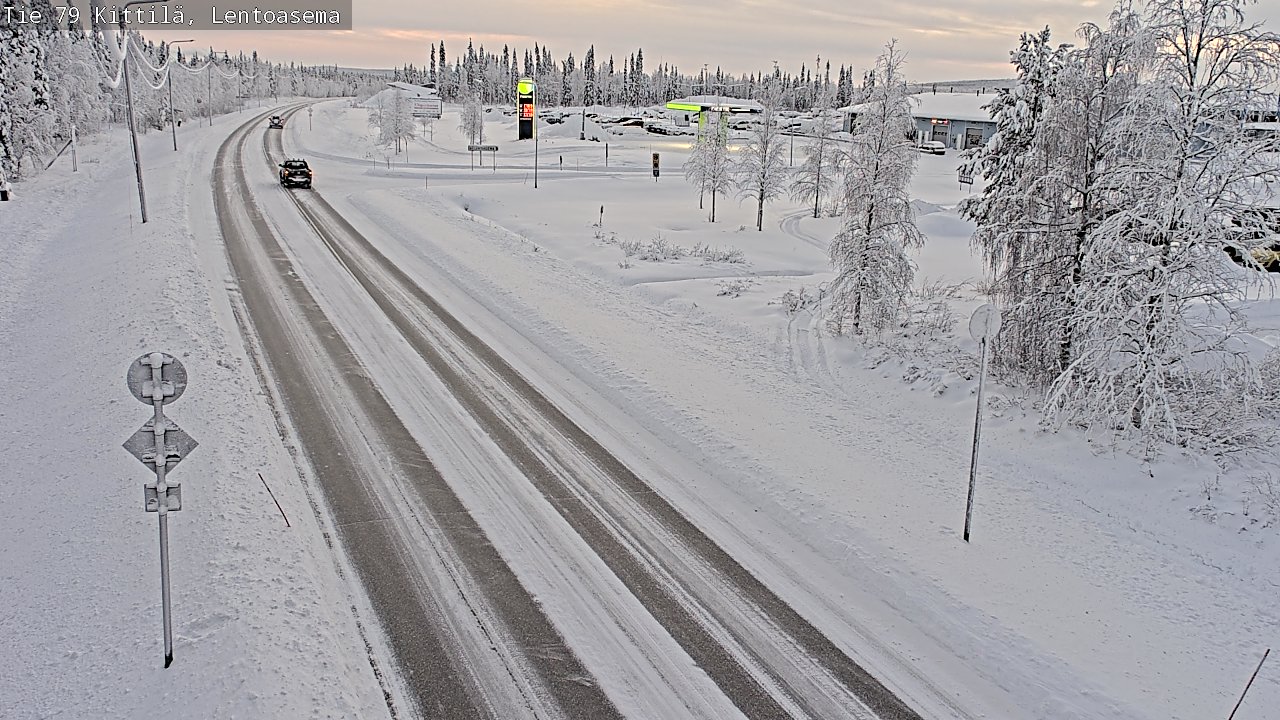 Weather Camera Image Väg 79 Kittilä, Lentoasema, Kittilä, Lappi
