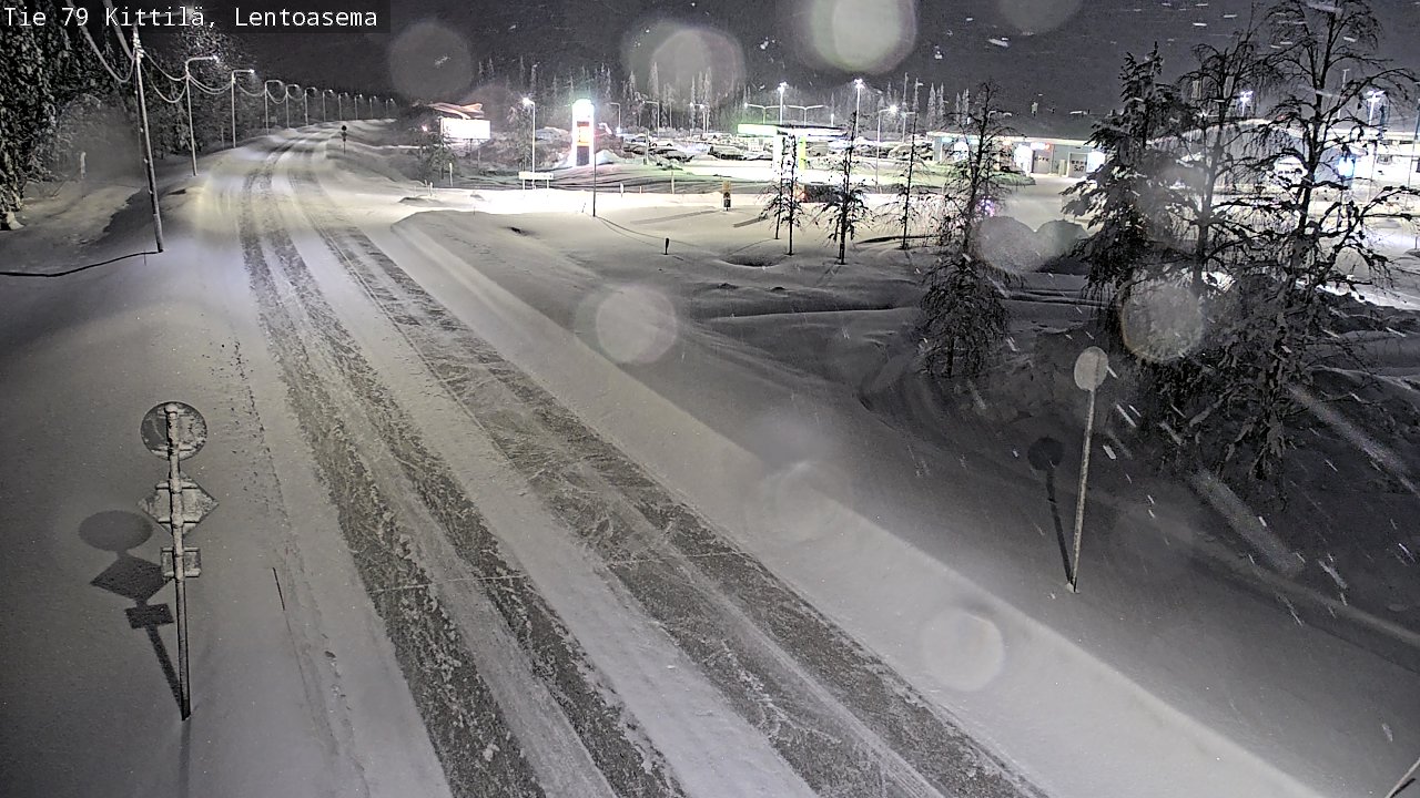 Weather Camera Image Road 79 Kittilä, Lentoasema, Kittilä, Lappi
