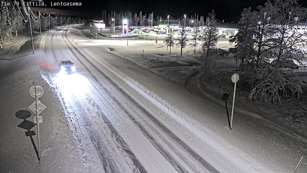 Weather Camera Image Väg 79 Kittilä, Lentoasema, Kittilä, Lappi