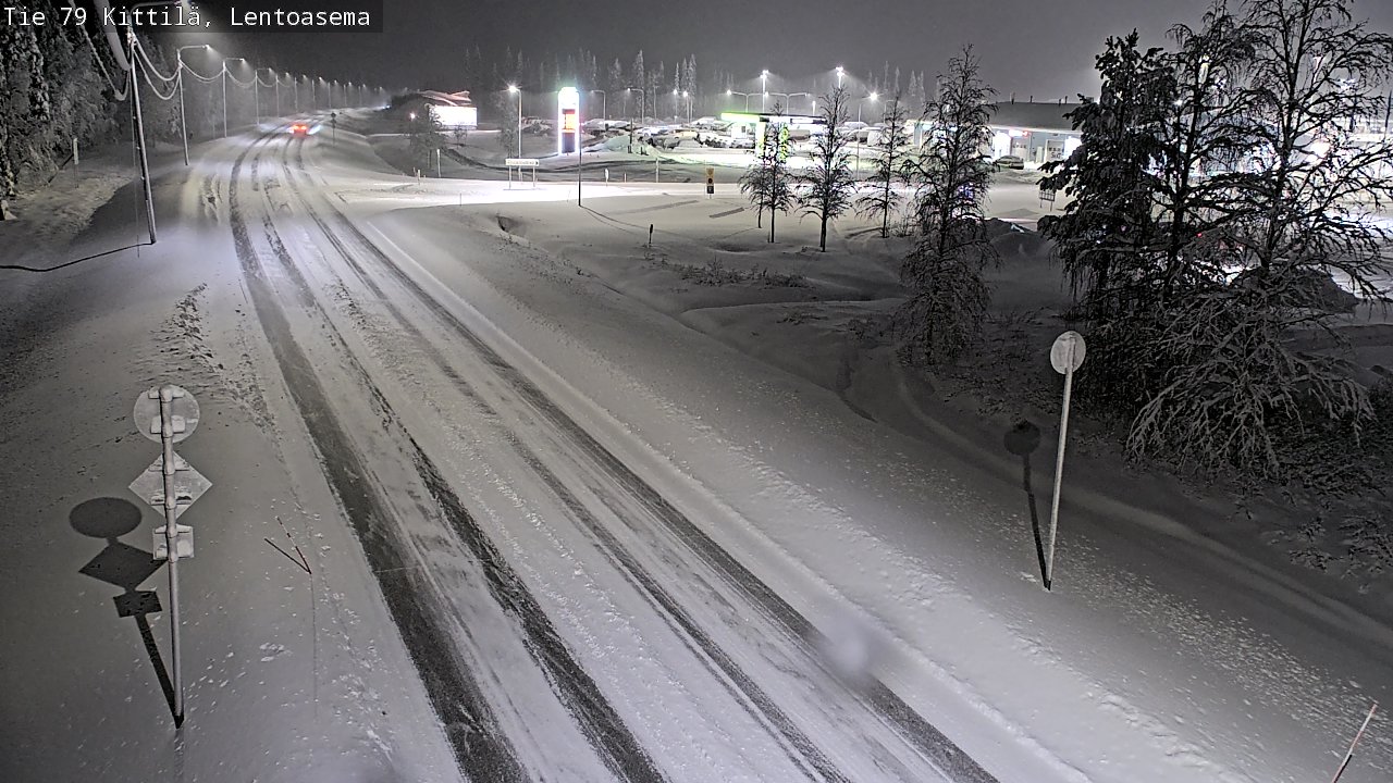 Weather Camera Image Väg 79 Kittilä, Lentoasema, Kittilä, Lappi