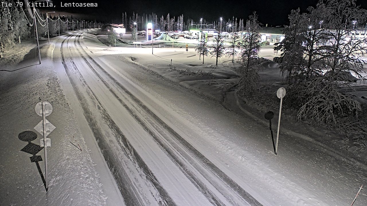 Weather Camera Image Väg 79 Kittilä, Lentoasema, Kittilä, Lappi
