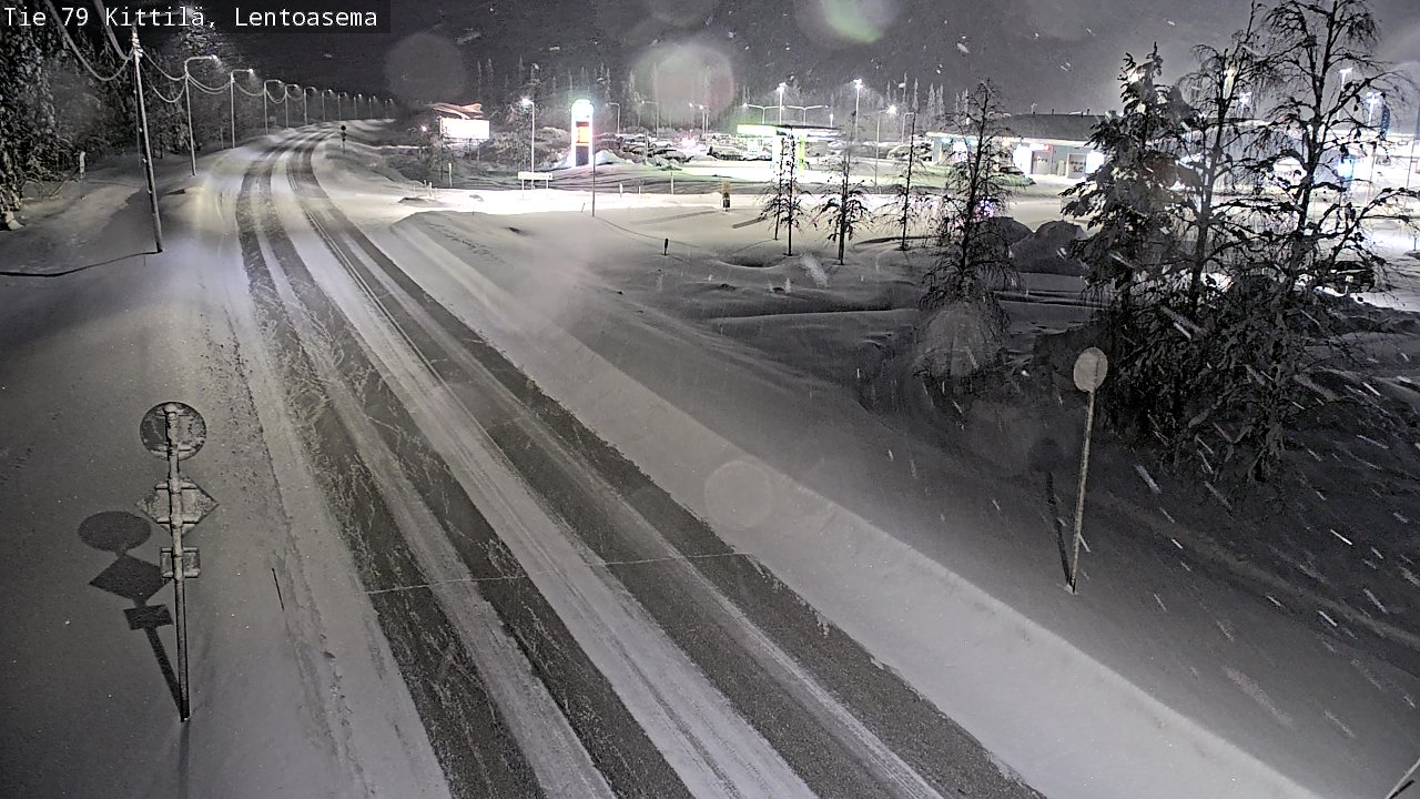 Weather Camera Image Road 79 Kittilä, Lentoasema, Kittilä, Lappi