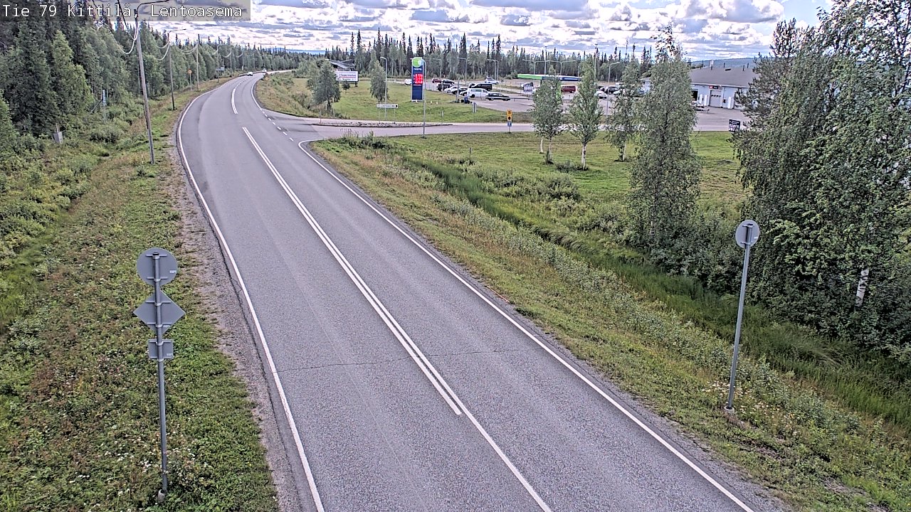 Weather Camera Image Väg 79 Kittilä, Lentoasema, Kittilä, Lappi