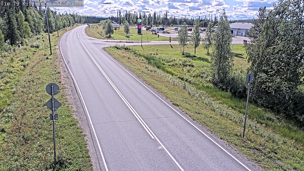 Weather Camera Image Väg 79 Kittilä, Lentoasema, Kittilä, Lappi