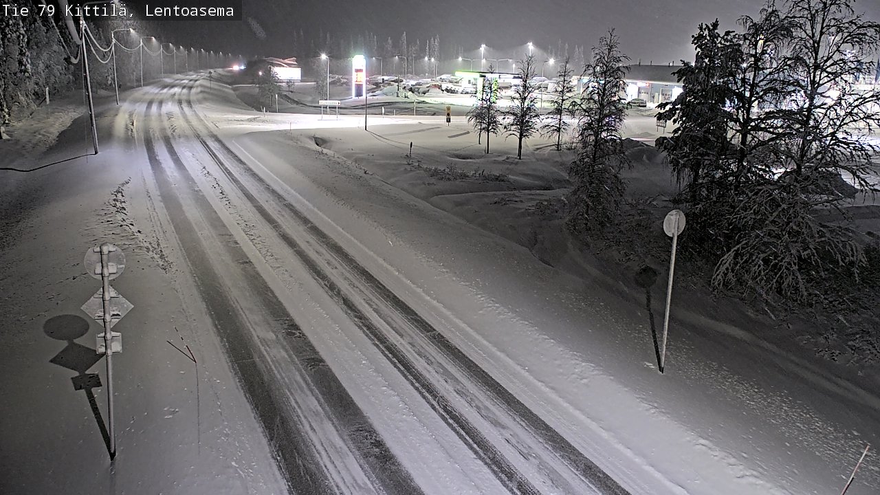 Weather Camera Image Väg 79 Kittilä, Lentoasema, Kittilä, Lappi