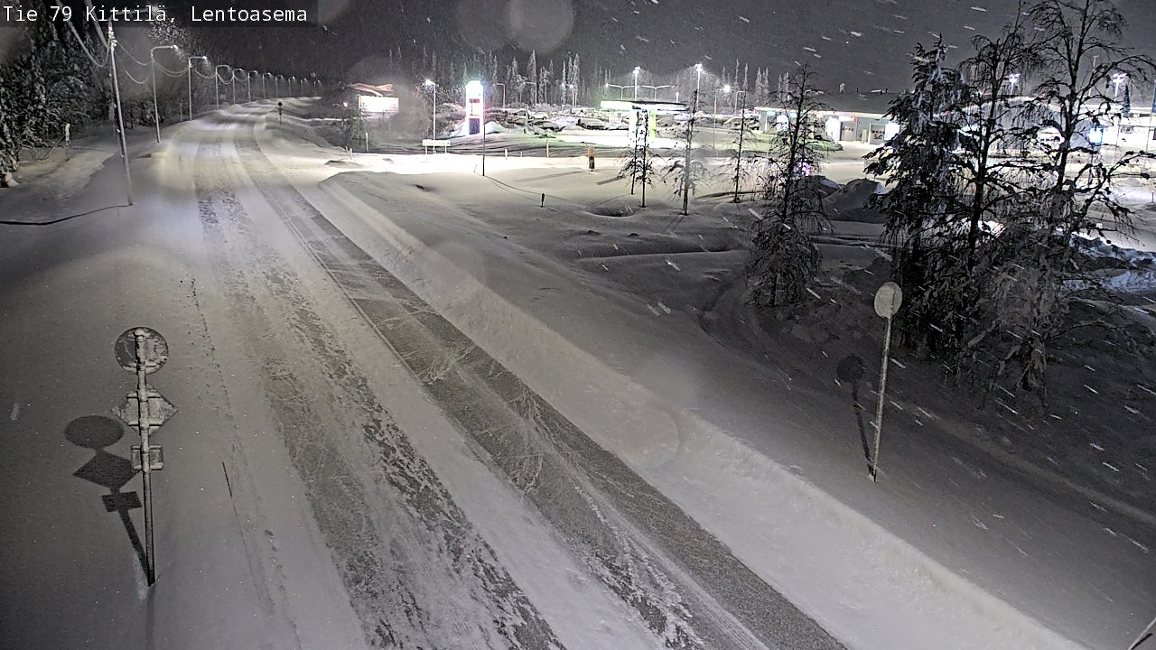 Weather Camera Image Road 79 Kittilä, Lentoasema, Kittilä, Lappi