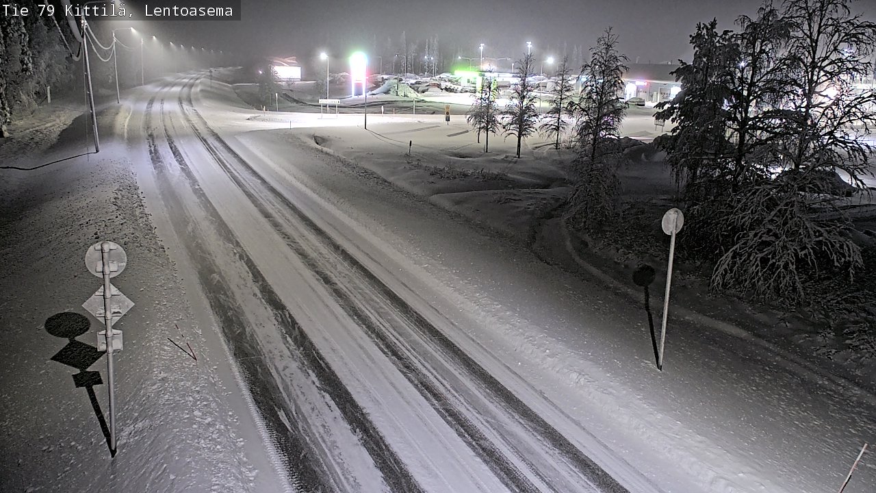 Weather Camera Image Väg 79 Kittilä, Lentoasema, Kittilä, Lappi