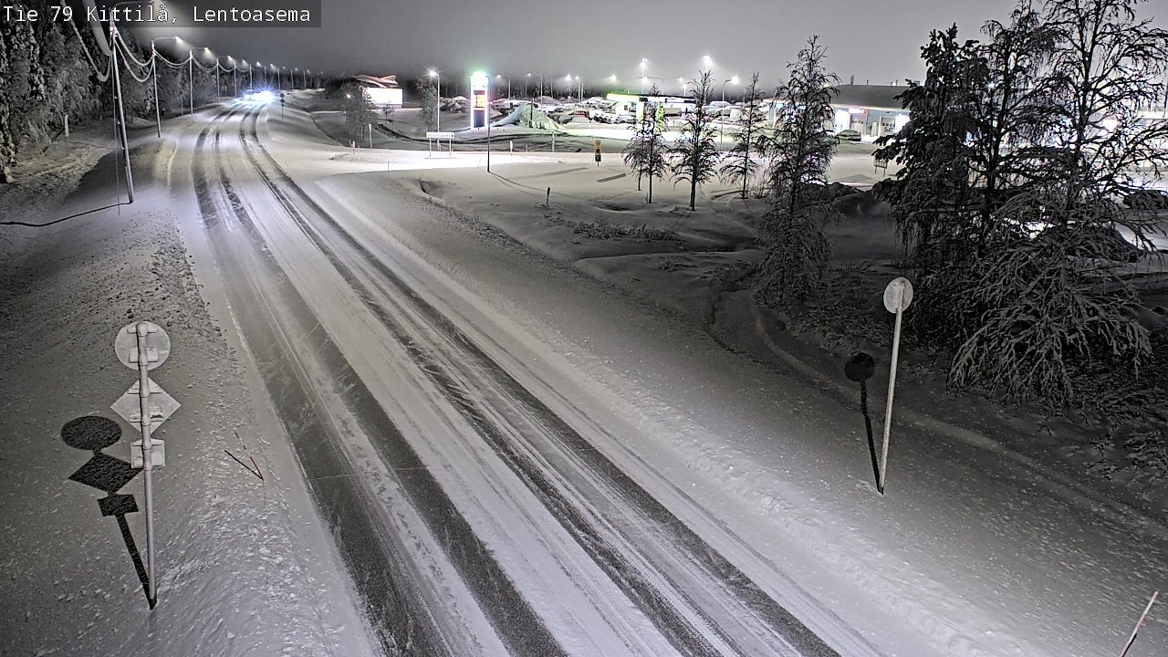 Weather Camera Image Väg 79 Kittilä, Lentoasema, Kittilä, Lappi