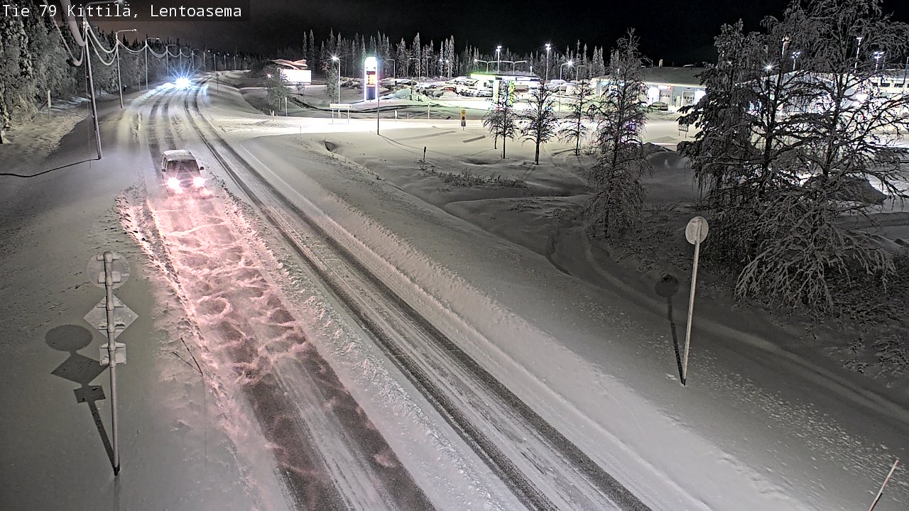 Weather Camera Image Väg 79 Kittilä, Lentoasema, Kittilä, Lappi
