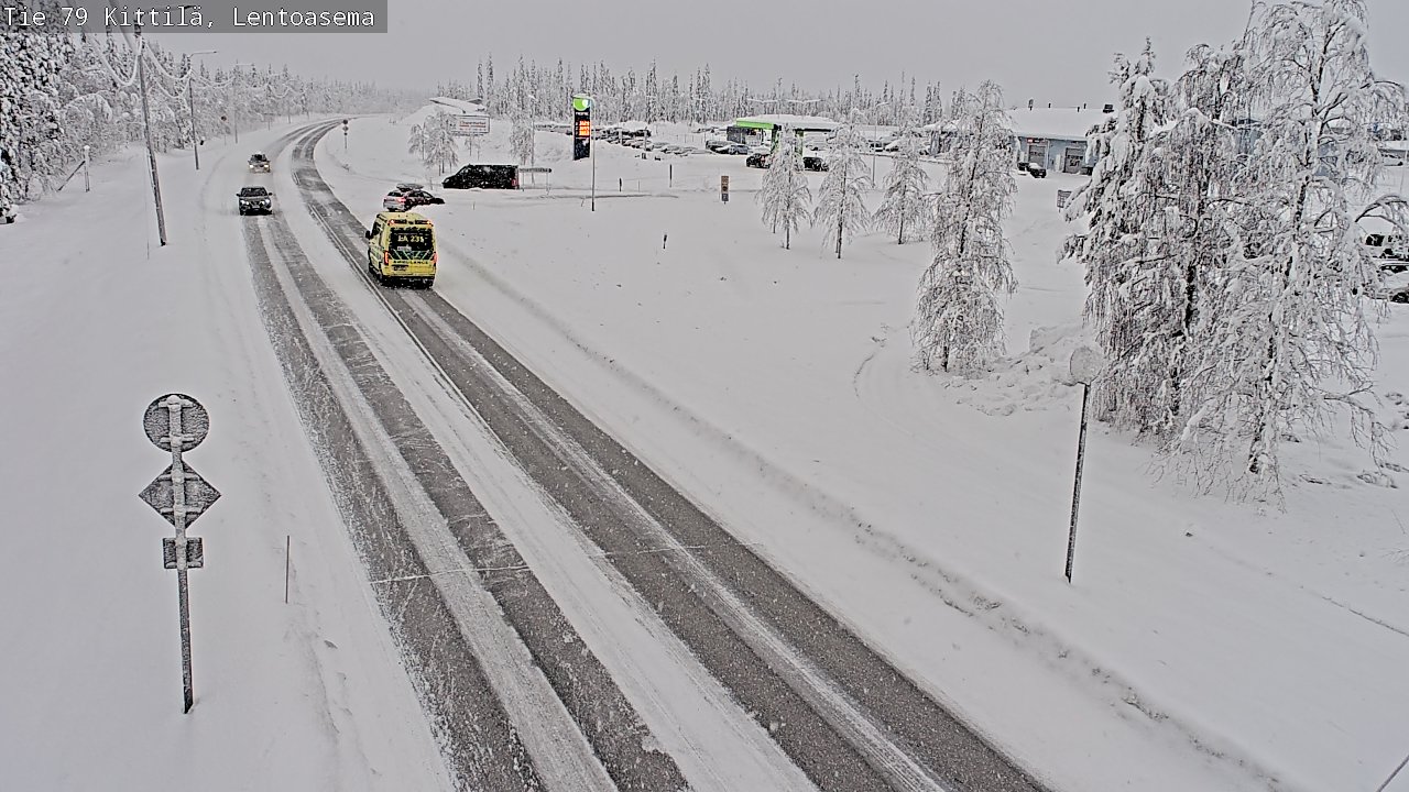 Weather Camera Image Road 79 Kittilä, Lentoasema, Kittilä, Lappi