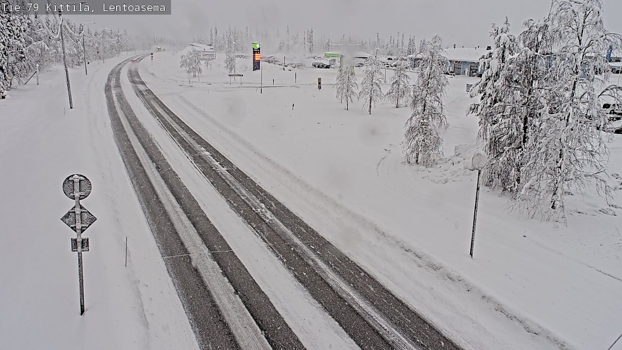 Weather Camera Image Road 79 Kittilä, Lentoasema, Kittilä, Lappi