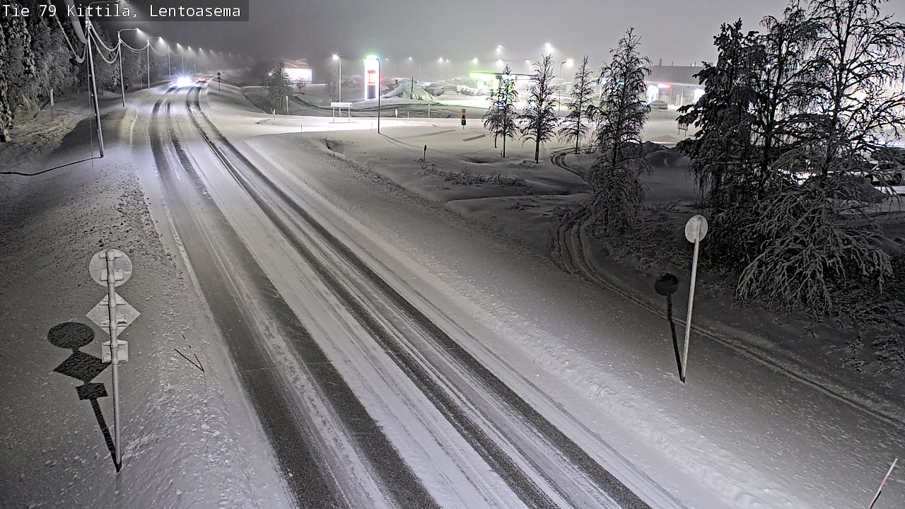 Weather Camera Image Väg 79 Kittilä, Lentoasema, Kittilä, Lappi