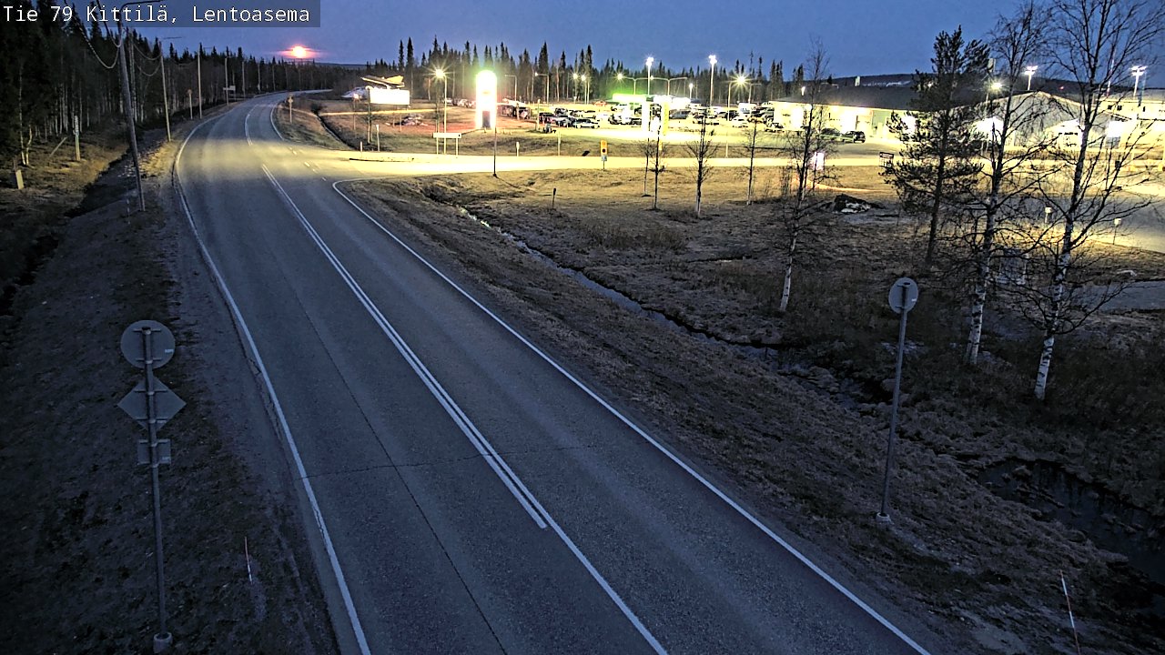 Kelikamerat Kuva Tie 79 Kittilä, Lentoasema, Kittilä, Lappi