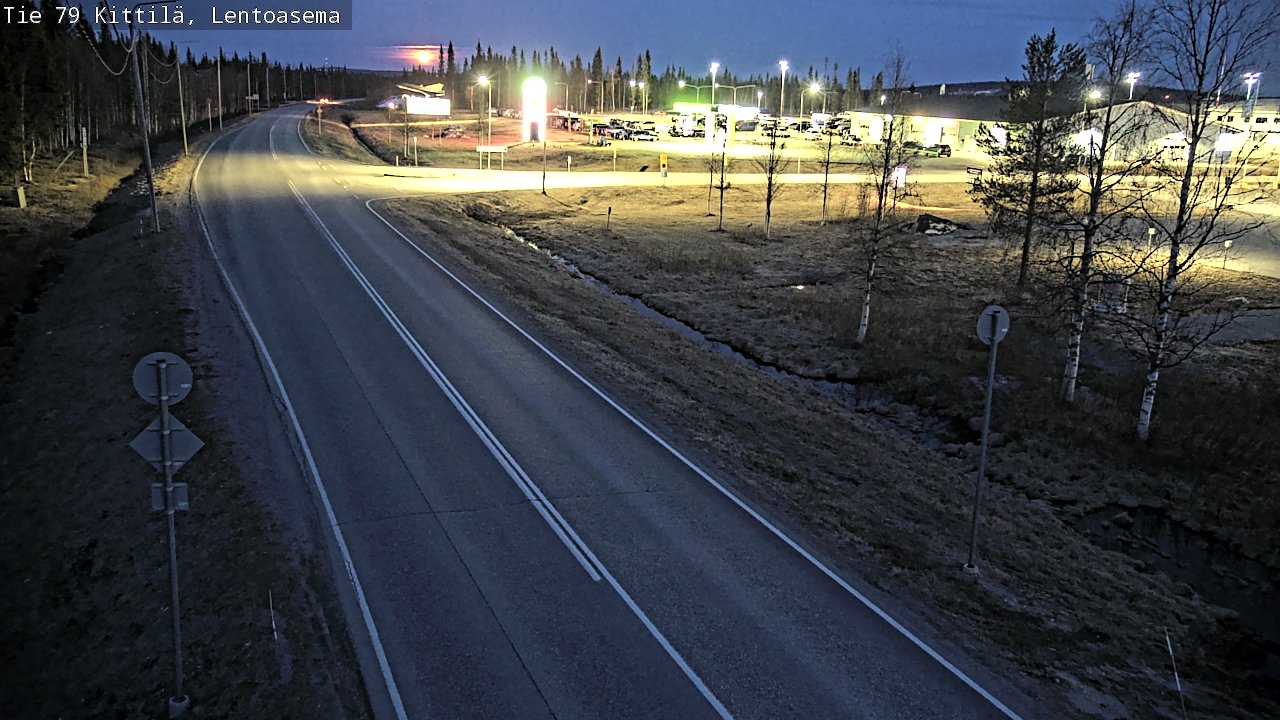 Kelikamerat Kuva Tie 79 Kittilä, Lentoasema, Kittilä, Lappi