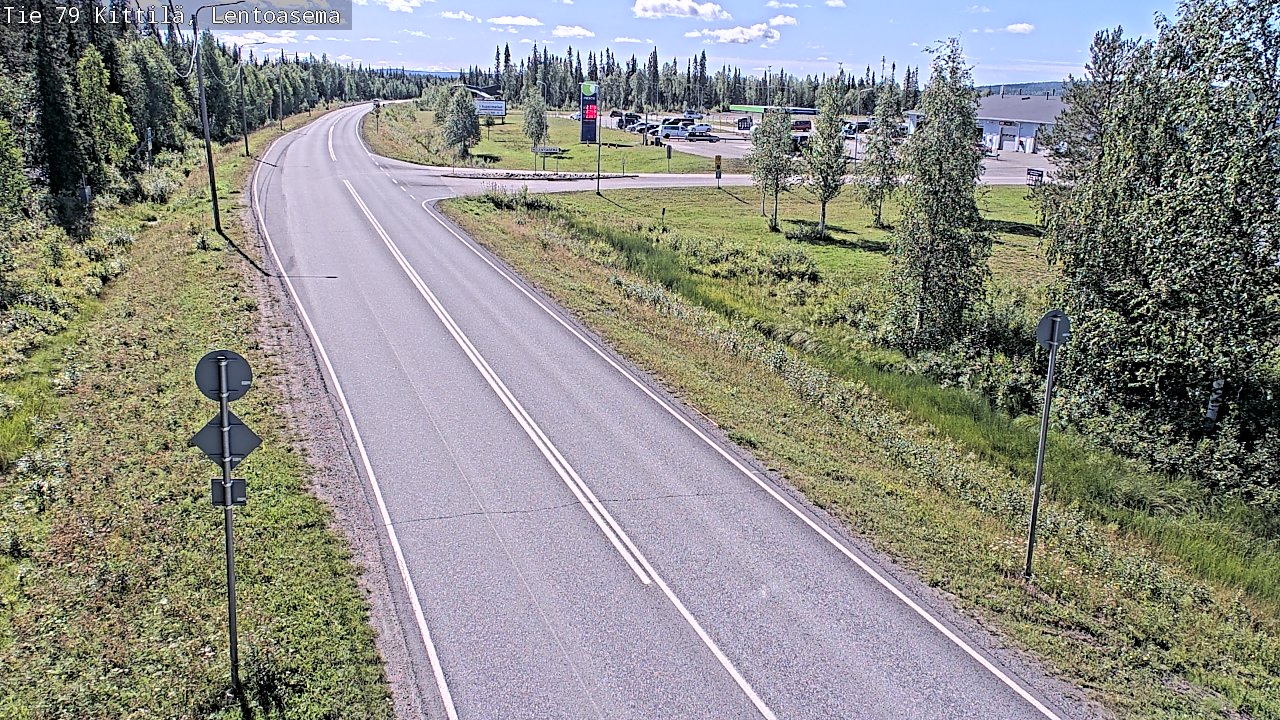 Weather Camera Image Väg 79 Kittilä, Lentoasema, Kittilä, Lappi