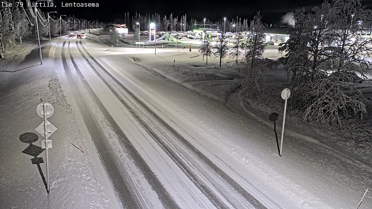 Weather Camera Image Väg 79 Kittilä, Lentoasema, Kittilä, Lappi