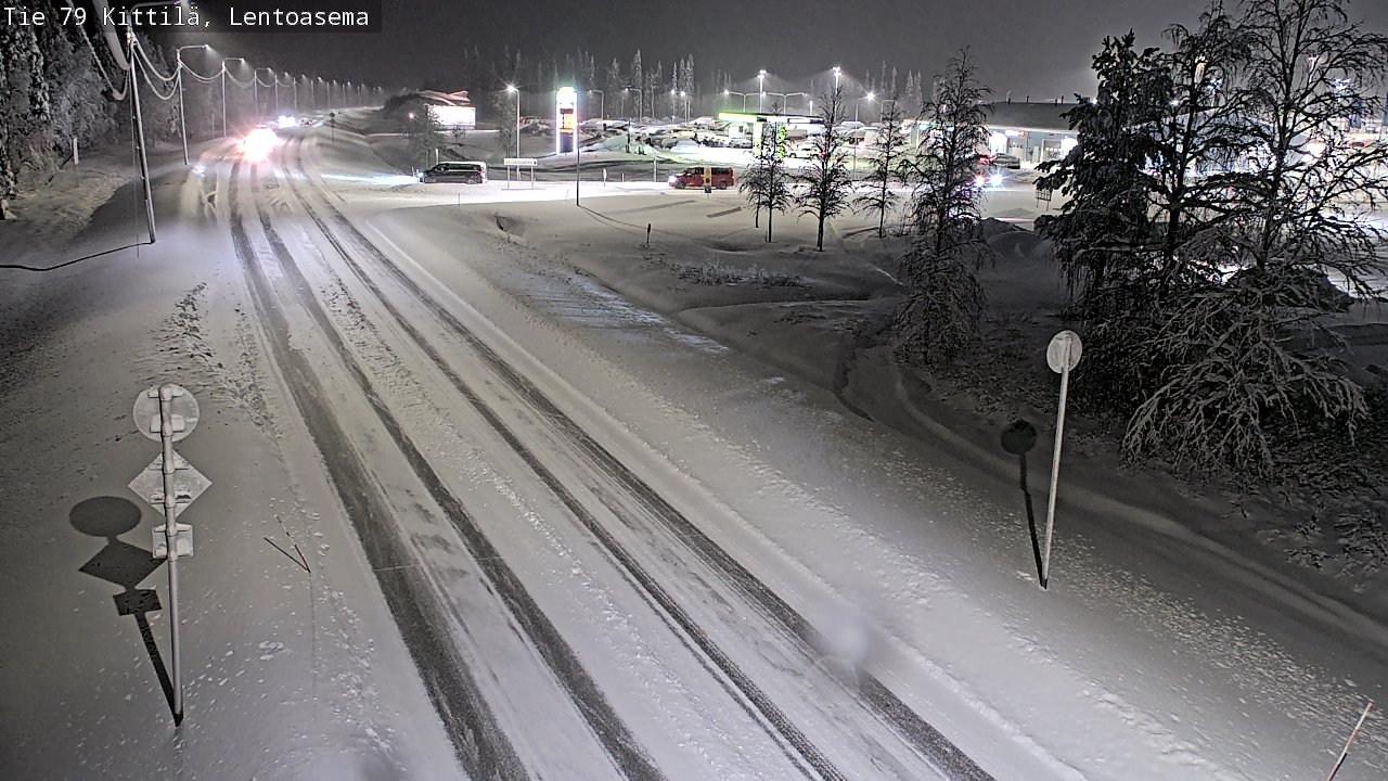 Weather Camera Image Väg 79 Kittilä, Lentoasema, Kittilä, Lappi