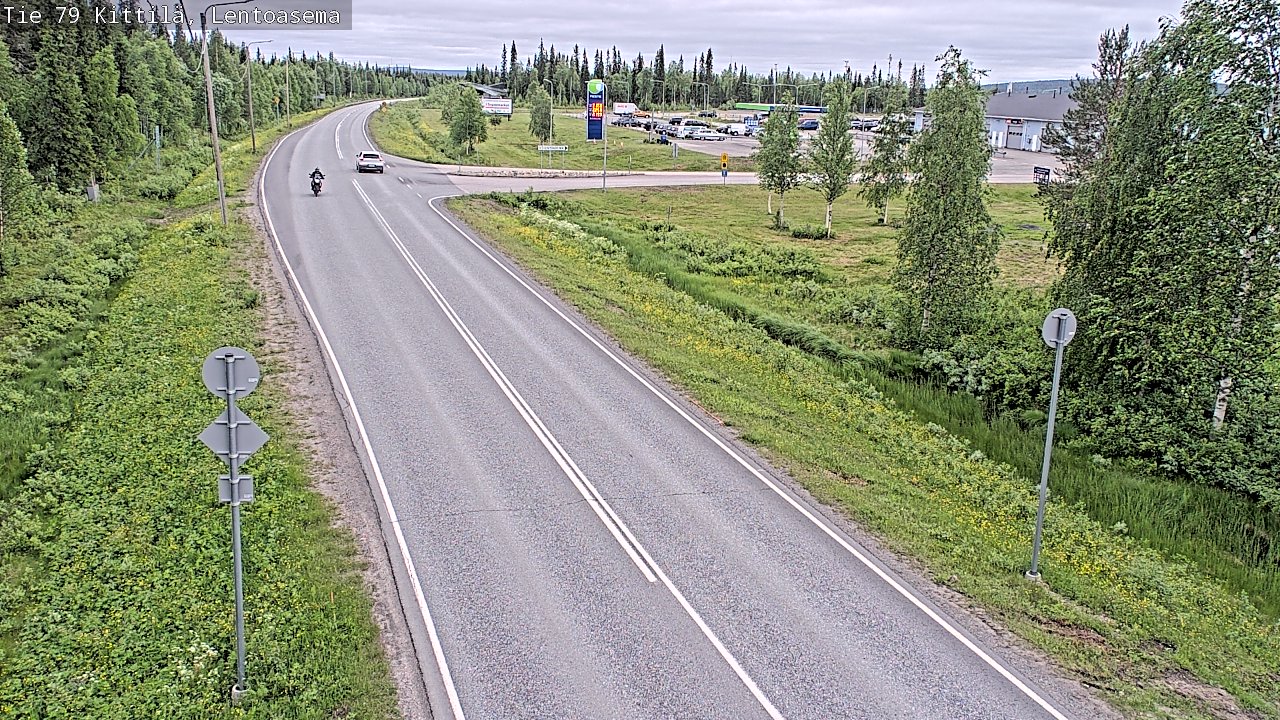 Weather Camera Image Väg 79 Kittilä, Lentoasema, Kittilä, Lappi