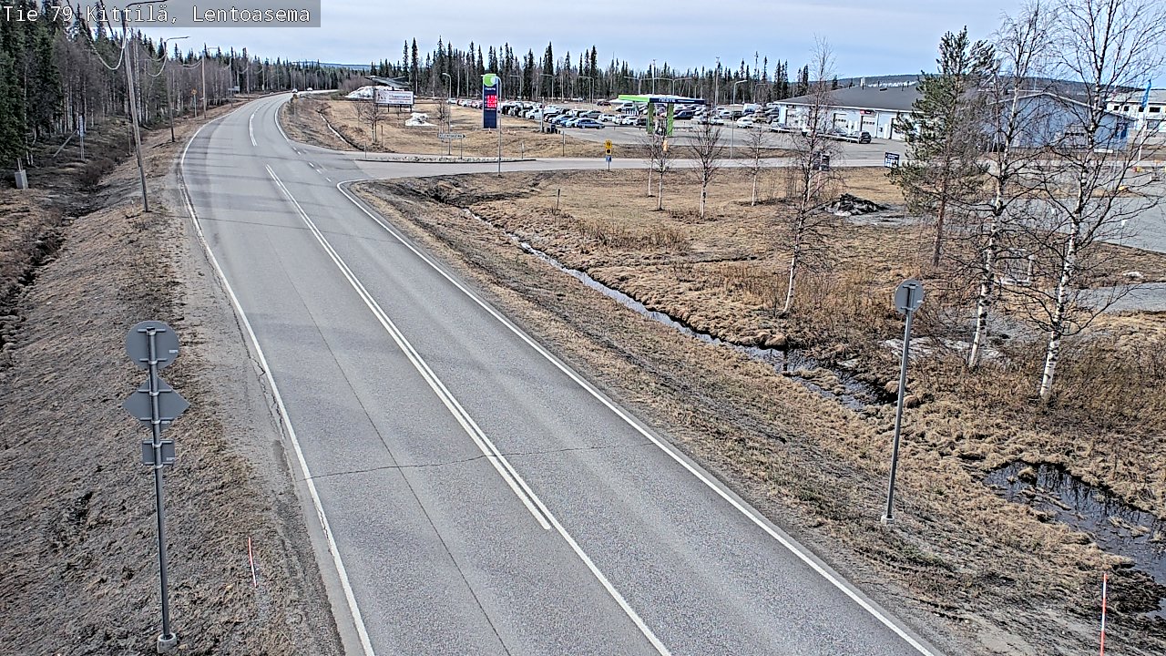 Kelikamerat Kuva Tie 79 Kittilä, Lentoasema, Kittilä, Lappi