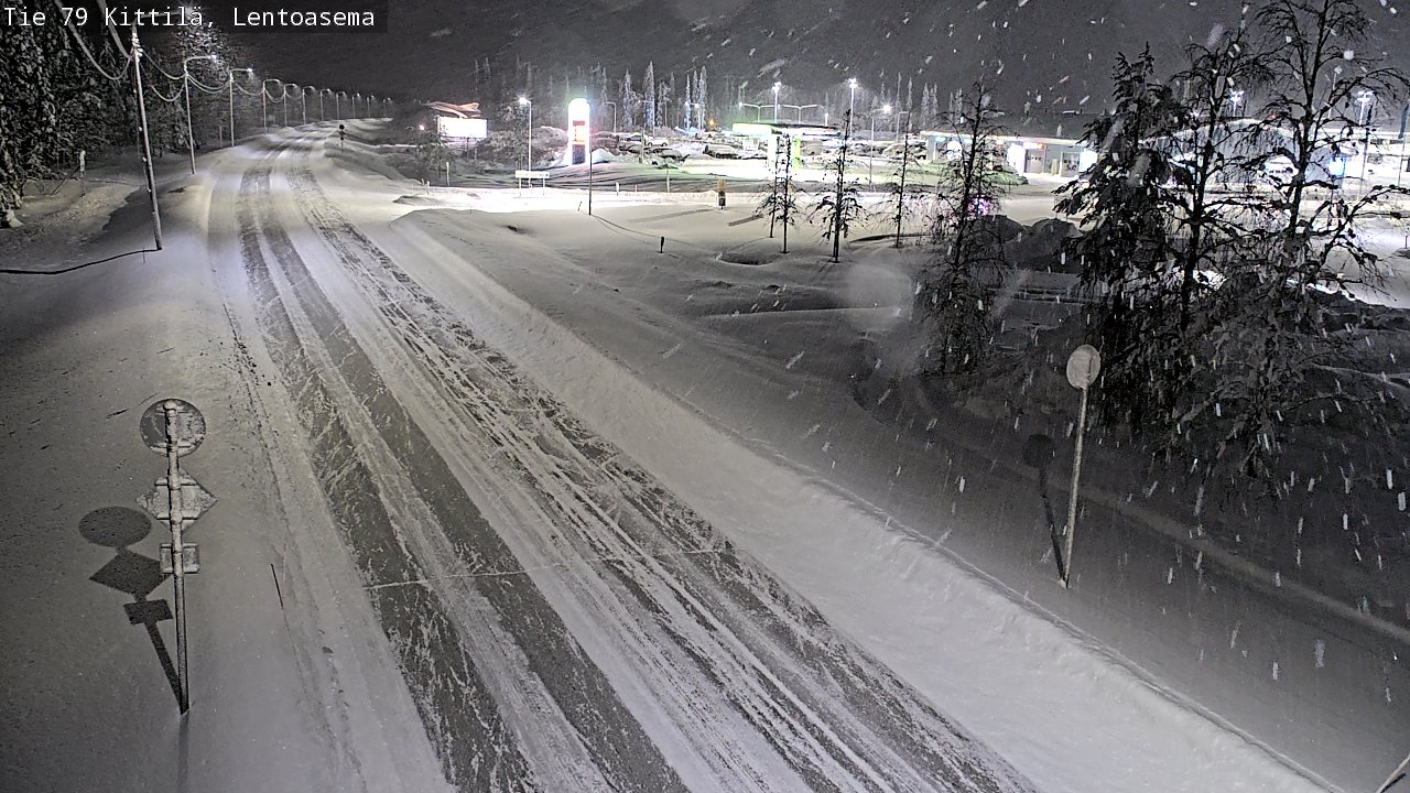 Weather Camera Image Väg 79 Kittilä, Lentoasema, Kittilä, Lappi