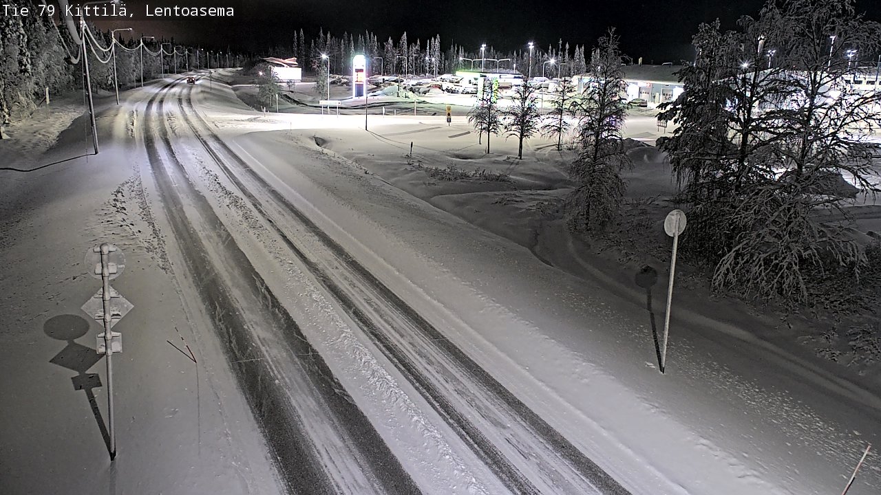 Weather Camera Image Väg 79 Kittilä, Lentoasema, Kittilä, Lappi
