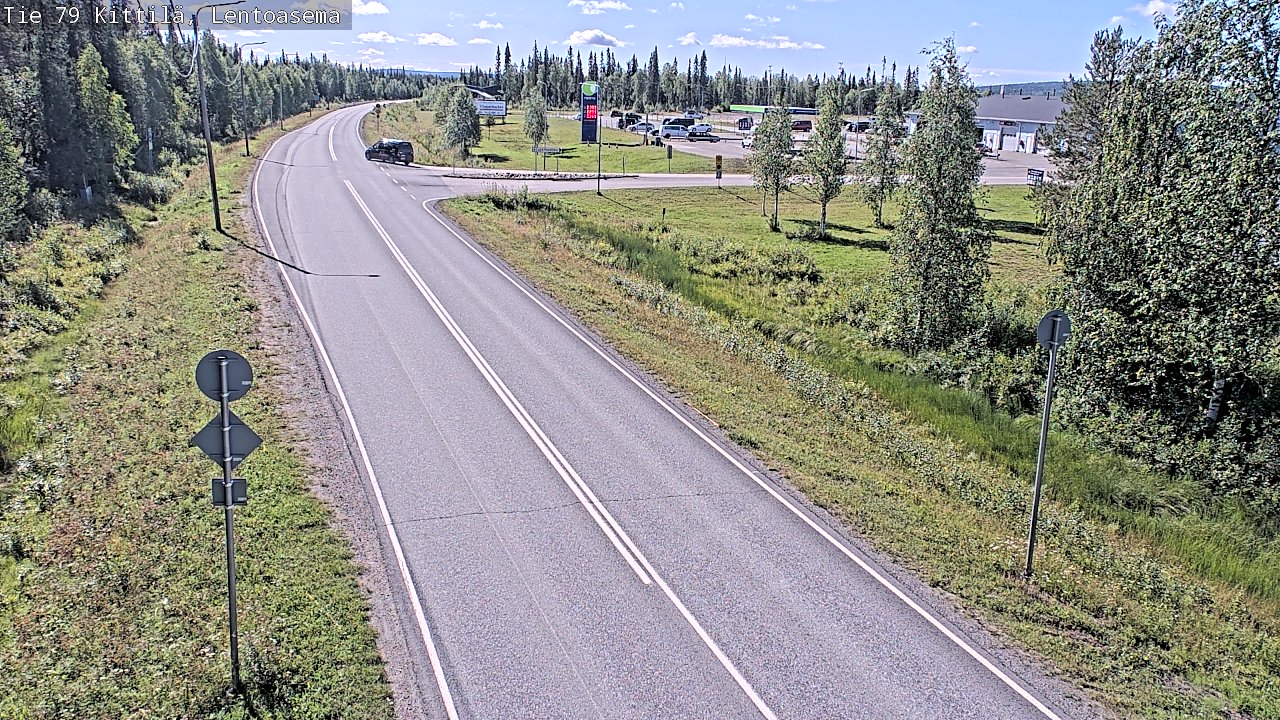 Weather Camera Image Väg 79 Kittilä, Lentoasema, Kittilä, Lappi