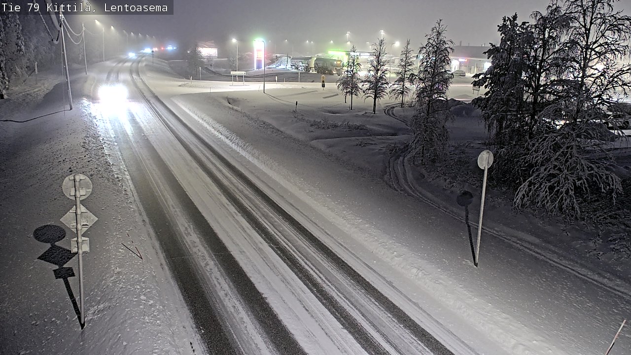 Weather Camera Image Väg 79 Kittilä, Lentoasema, Kittilä, Lappi