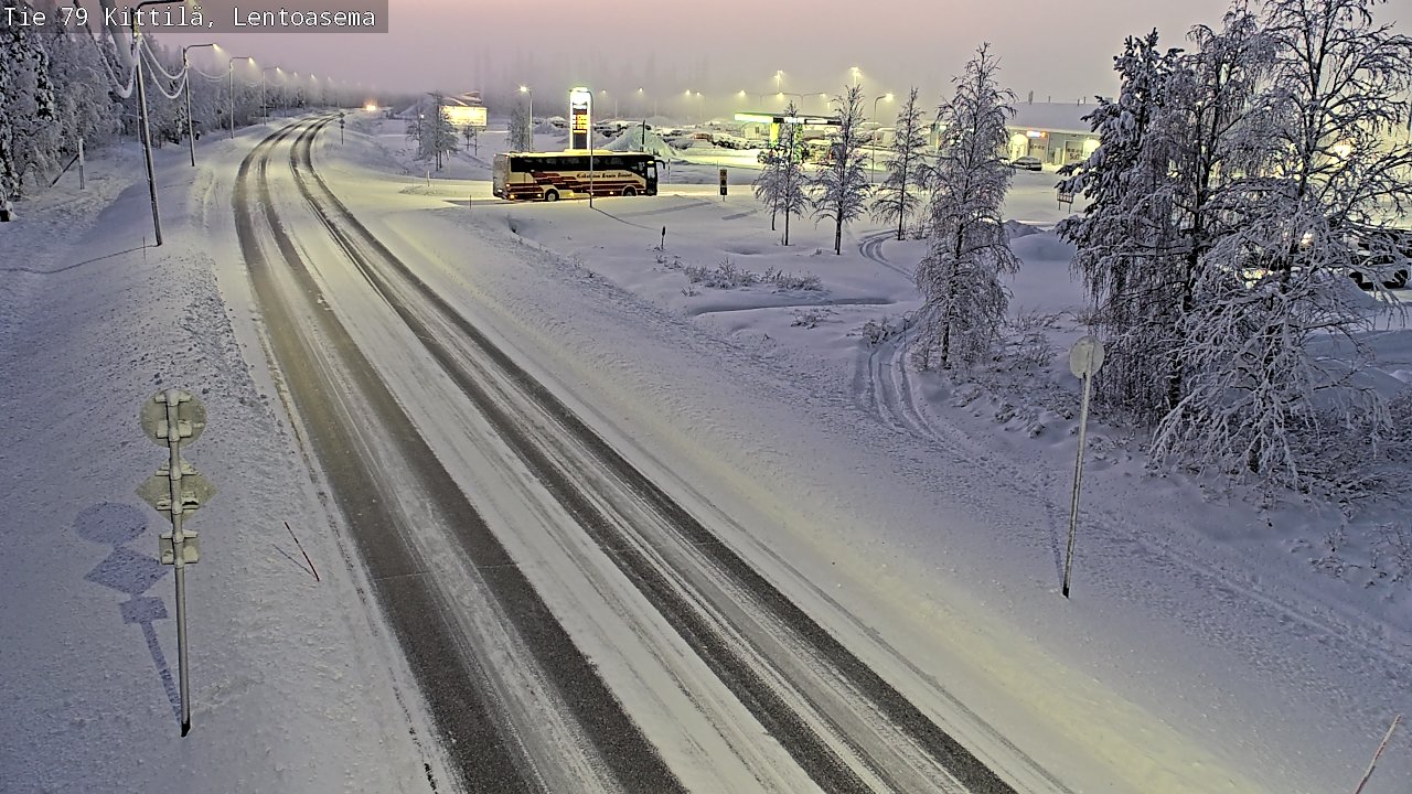 Weather Camera Image Väg 79 Kittilä, Lentoasema, Kittilä, Lappi
