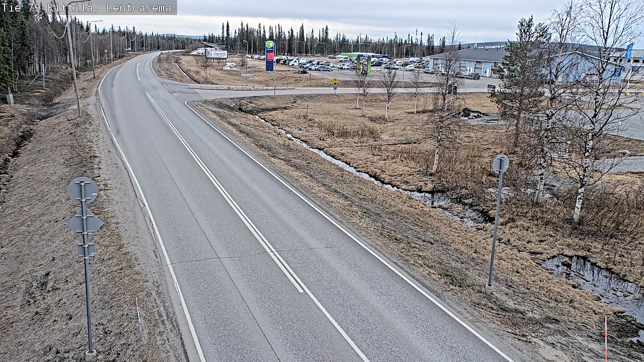 Kelikamerat Kuva Tie 79 Kittilä, Lentoasema, Kittilä, Lappi