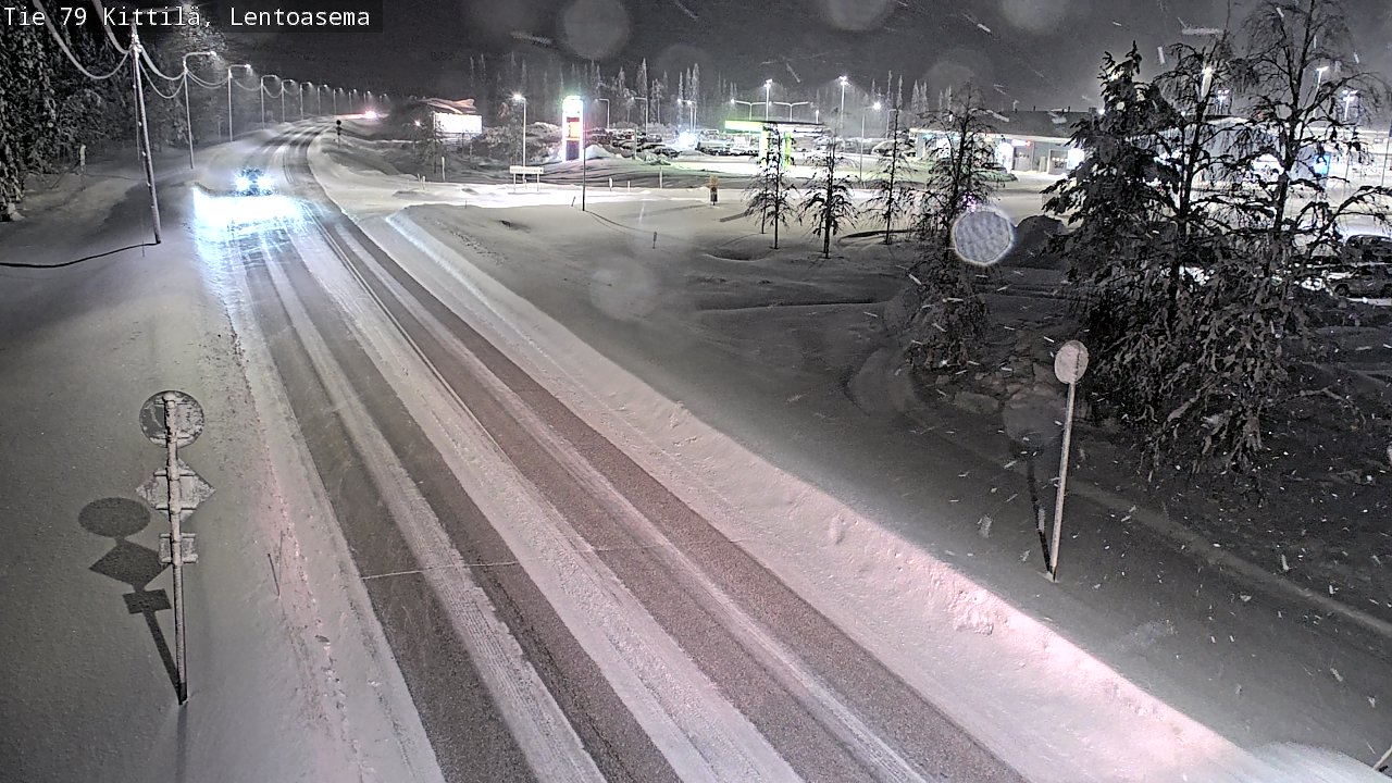 Weather Camera Image Road 79 Kittilä, Lentoasema, Kittilä, Lappi