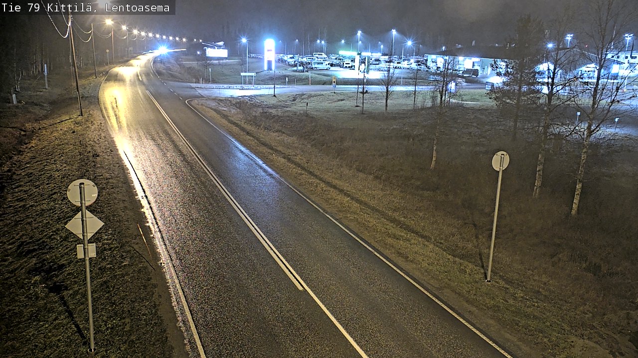 Weather Camera Image Väg 79 Kittilä, Lentoasema, Kittilä, Lappi