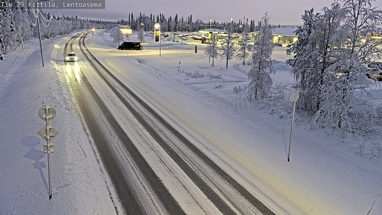 Weather Camera Image Road 79 Kittilä, Lentoasema, Kittilä, Lappi