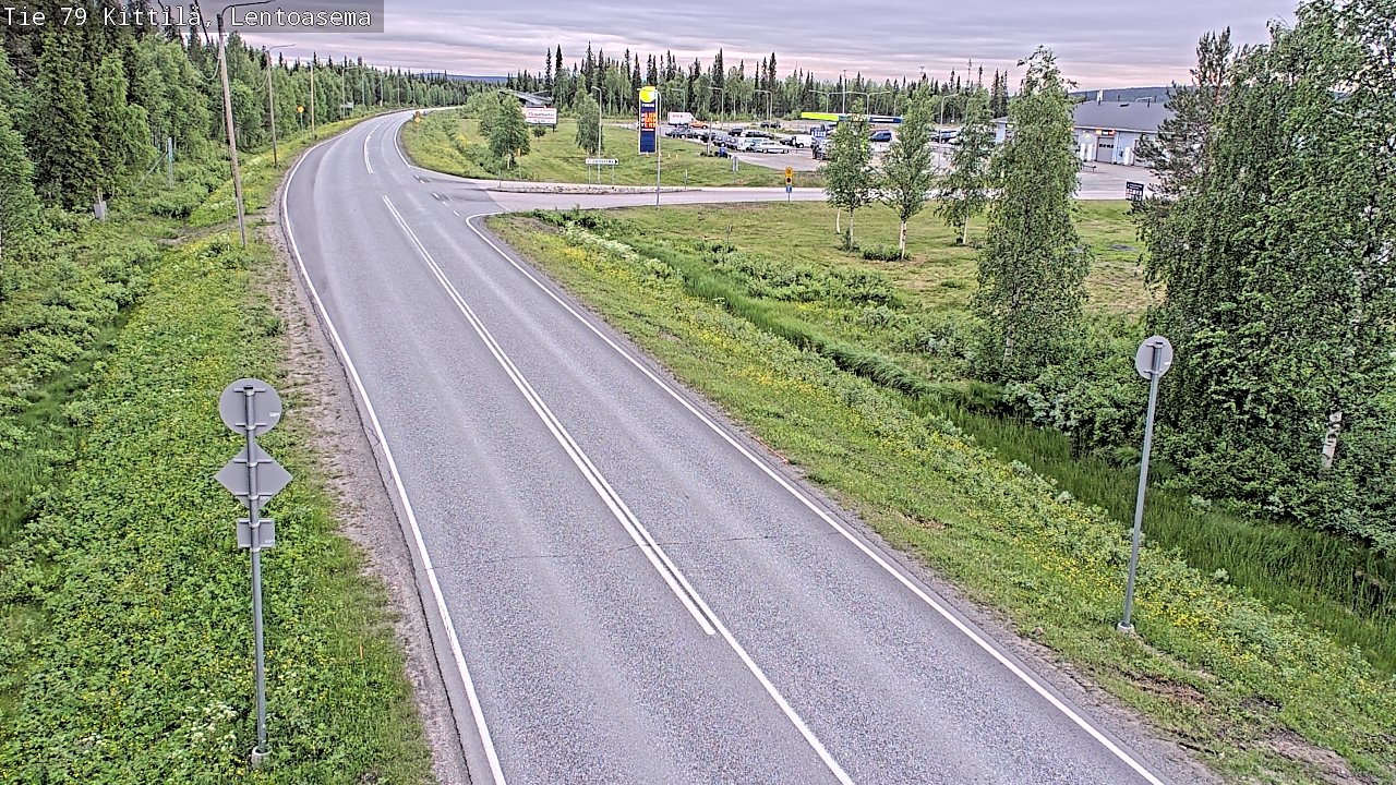 Kelikamerat Kuva Tie 79 Kittilä, Lentoasema, Kittilä, Lappi