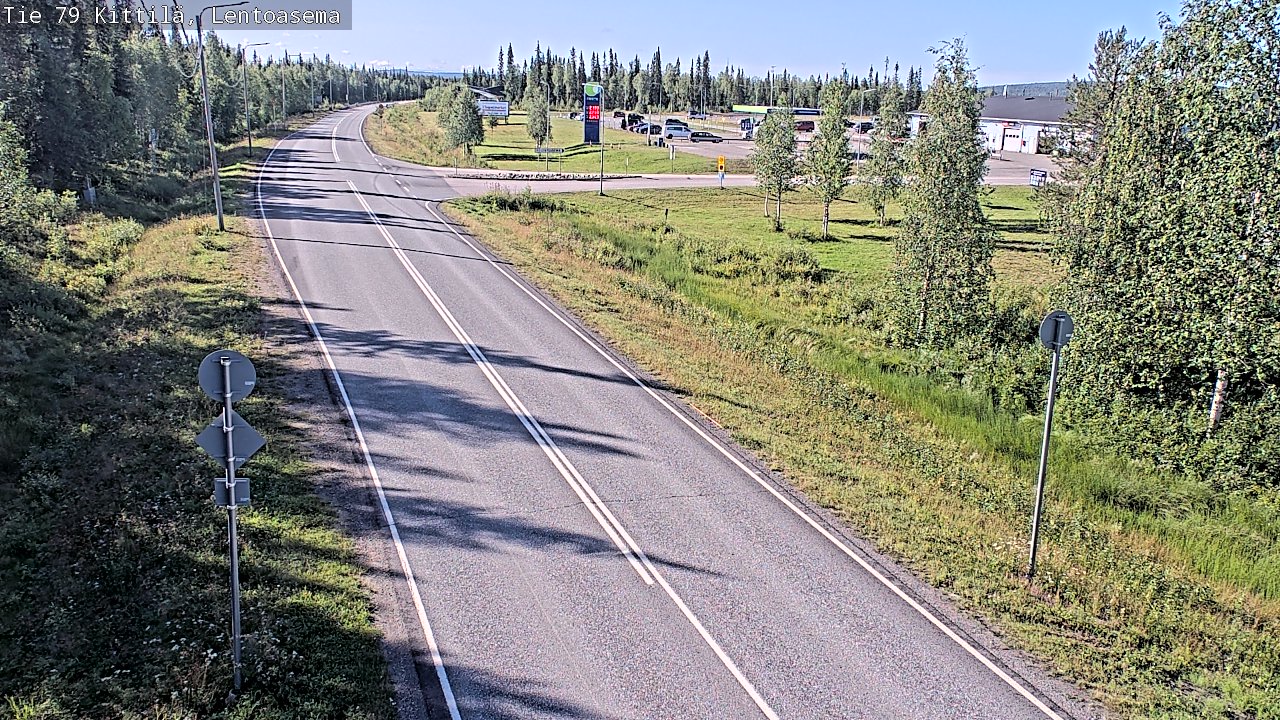 Weather Camera Image Väg 79 Kittilä, Lentoasema, Kittilä, Lappi