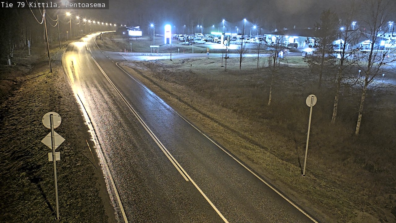 Weather Camera Image Väg 79 Kittilä, Lentoasema, Kittilä, Lappi