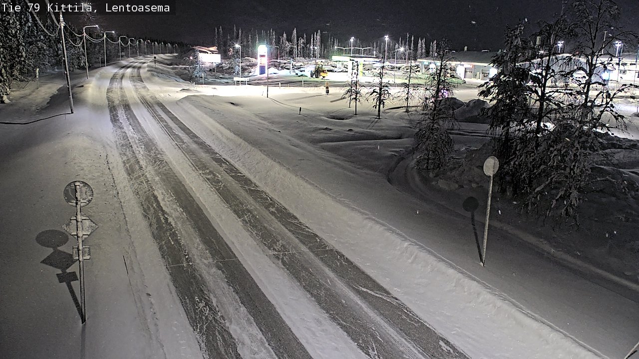 Weather Camera Image Road 79 Kittilä, Lentoasema, Kittilä, Lappi