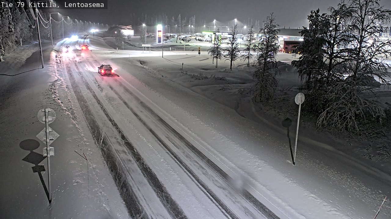Weather Camera Image Väg 79 Kittilä, Lentoasema, Kittilä, Lappi