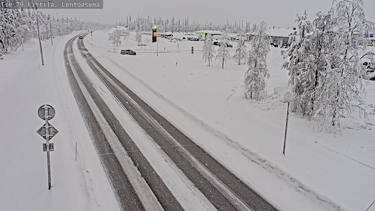 Weather Camera Image Road 79 Kittilä, Lentoasema, Kittilä, Lappi