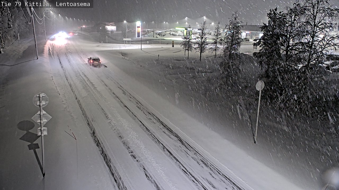 Weather Camera Image Väg 79 Kittilä, Lentoasema, Kittilä, Lappi