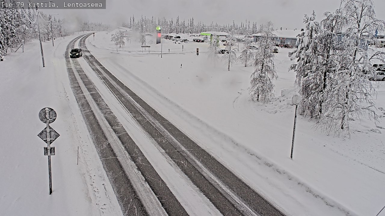 Weather Camera Image Road 79 Kittilä, Lentoasema, Kittilä, Lappi